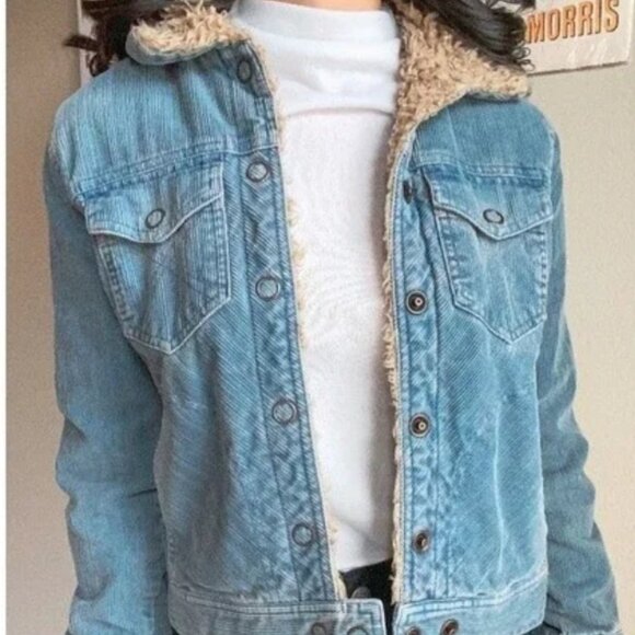 American eagle corduroy sherpa jacket - Picture 1 of 2